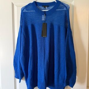 Caballero NWT Super Cute Blue Knit Sweater